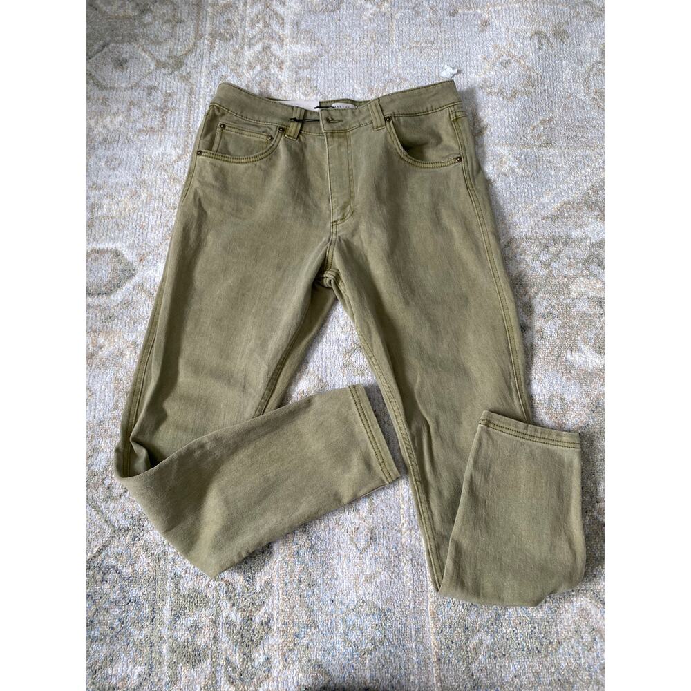 Martha Stewart Women's Mid-Rise Skinny Jeans, Sage Green, Olive, NWT Size 14